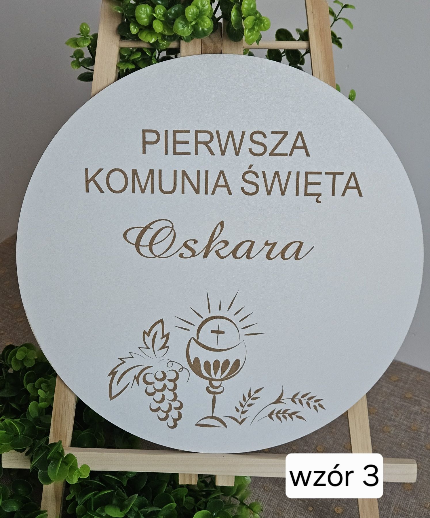 Tablica powitalna na I Komunię Świętą  dekoracja