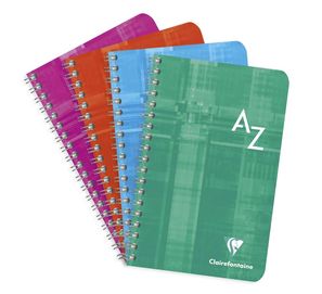 NOTESY 9szt A-Z indeksowane Clairefontaine 11 x 17 cm NOWE p838