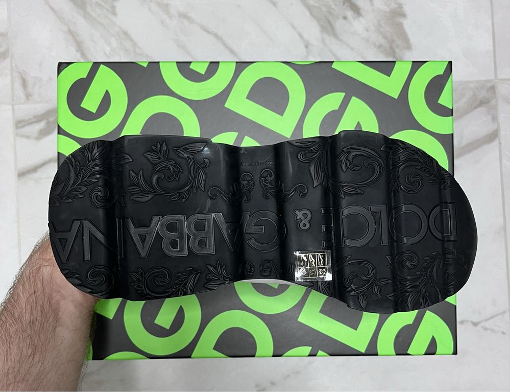 Кросівки оригінал шкіряні Dolce & Gabbana Daymaster, розмір 42.5