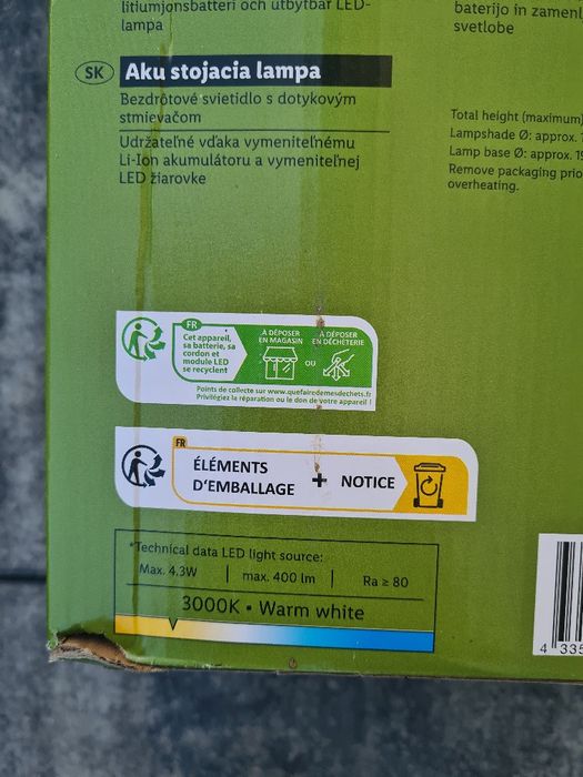 Lampa led dotykowa