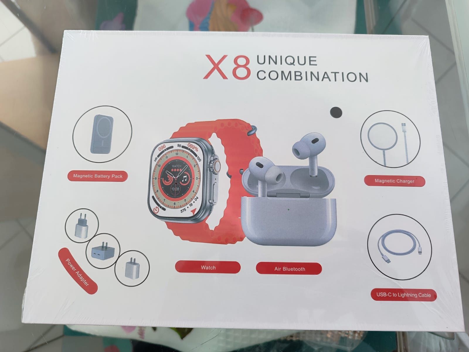 Relógio  kit x8 conjunto smartwatch