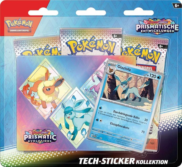 Pokemon Kolekcjonerska gra Glaziola Promo + 3 Boostery j.NIEMIECKI