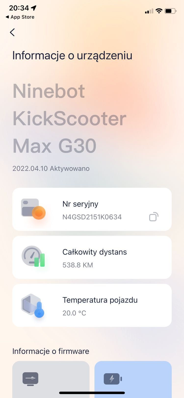 Ninebot Max G30 tylko 538 km przebiegu!!!