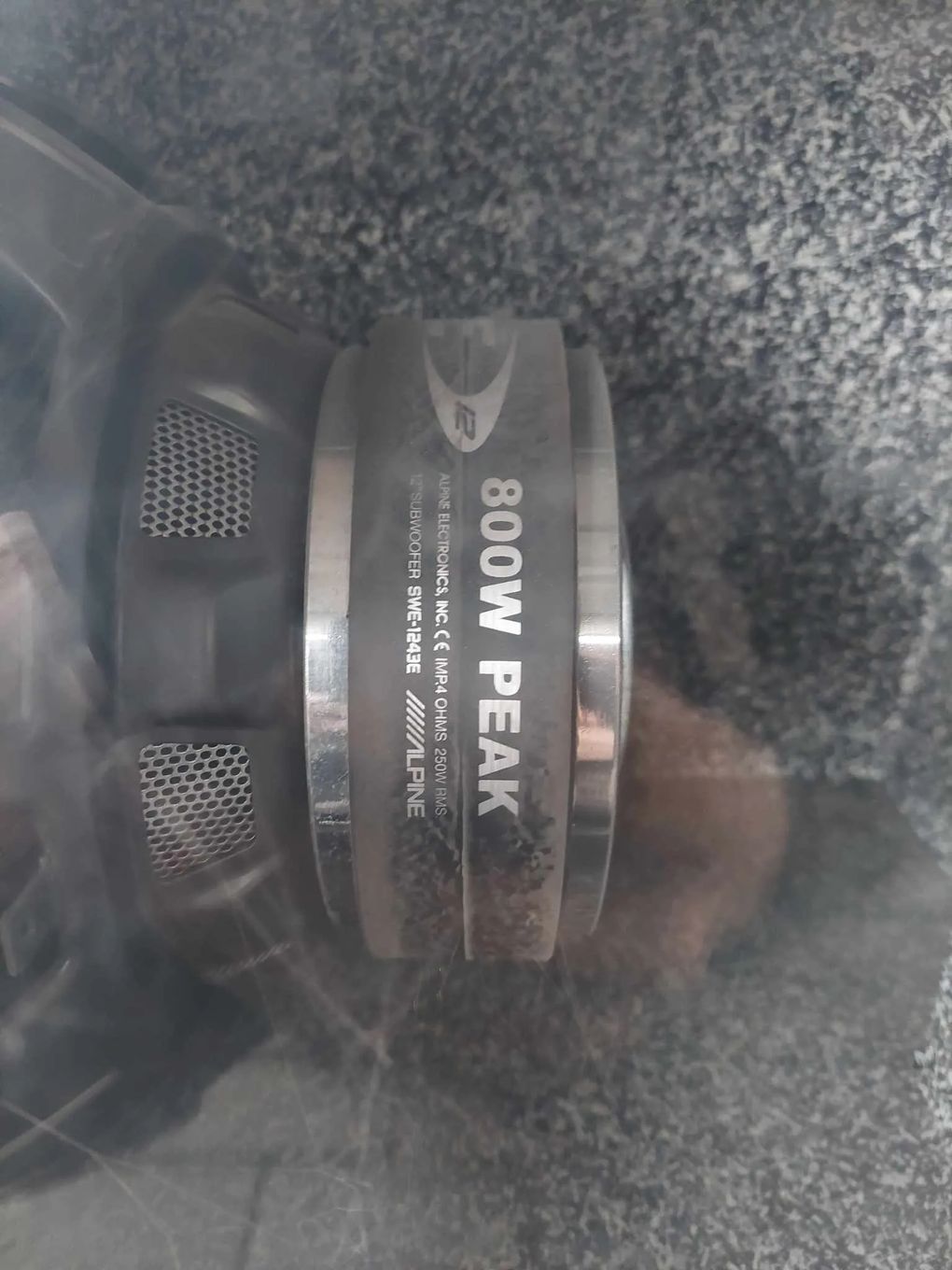 GŁOŚNIK SUBWOOFER TUBA+Wzmacniacz Alpine 800W