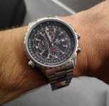 Piękny Nowy zegarek męski Casio Edifice chronograf kalendarz suwak