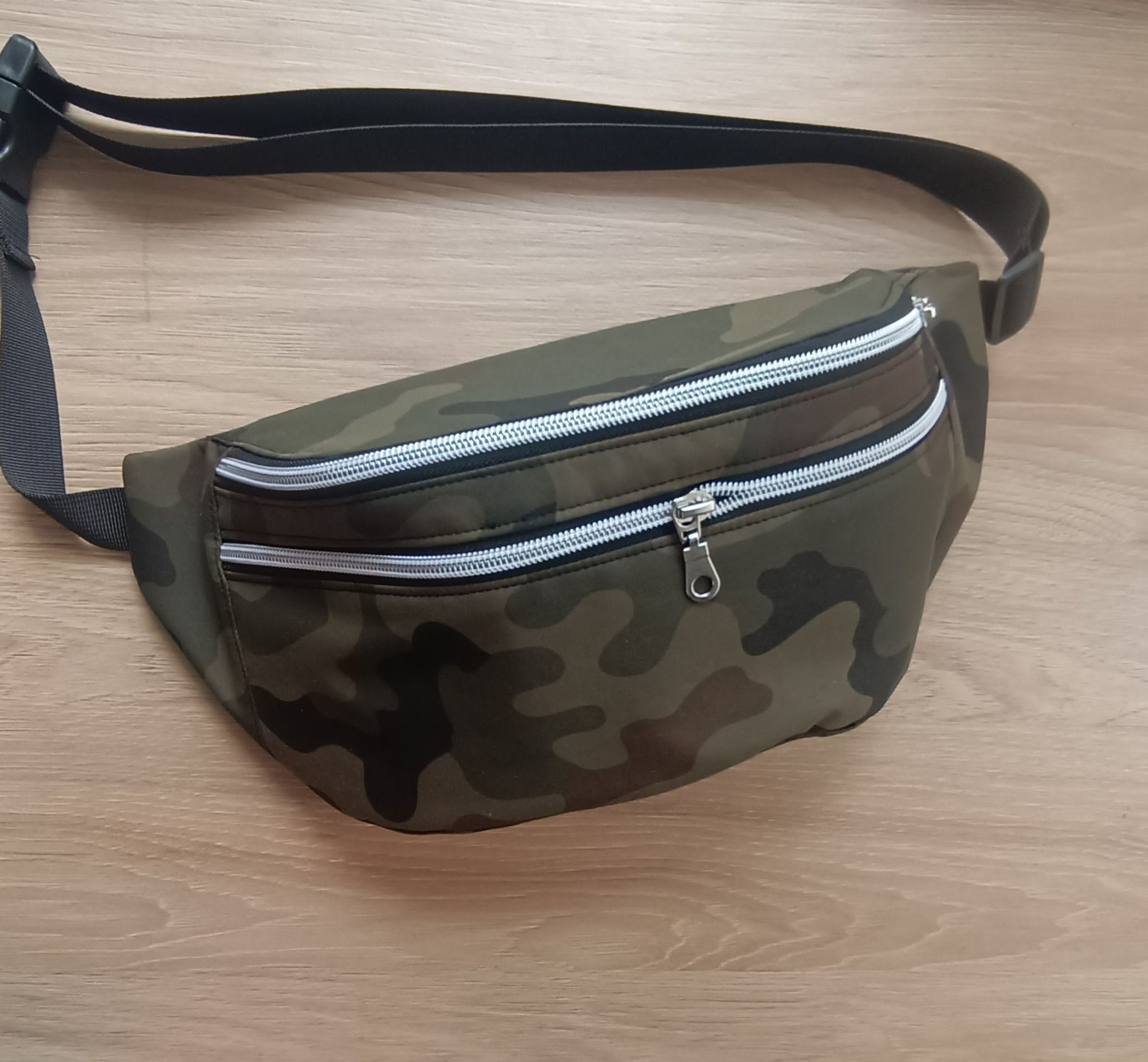 Męska nerka saszetka moro handmade