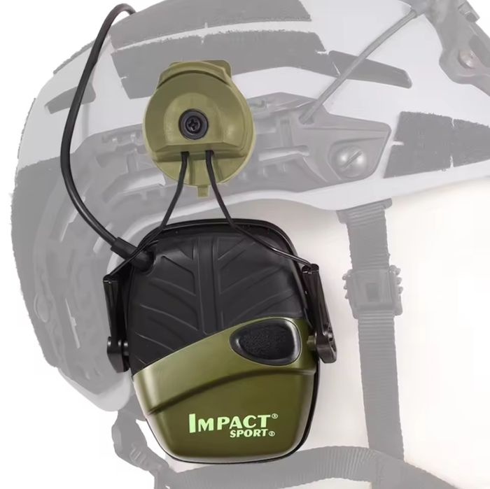 Навушники тактичні електронні з кріпленням до шолома