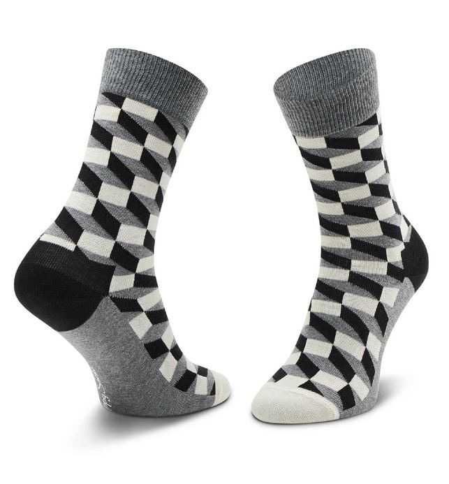 Happy Socks Classic Black & White zestaw 4 par skarpet R.36-40