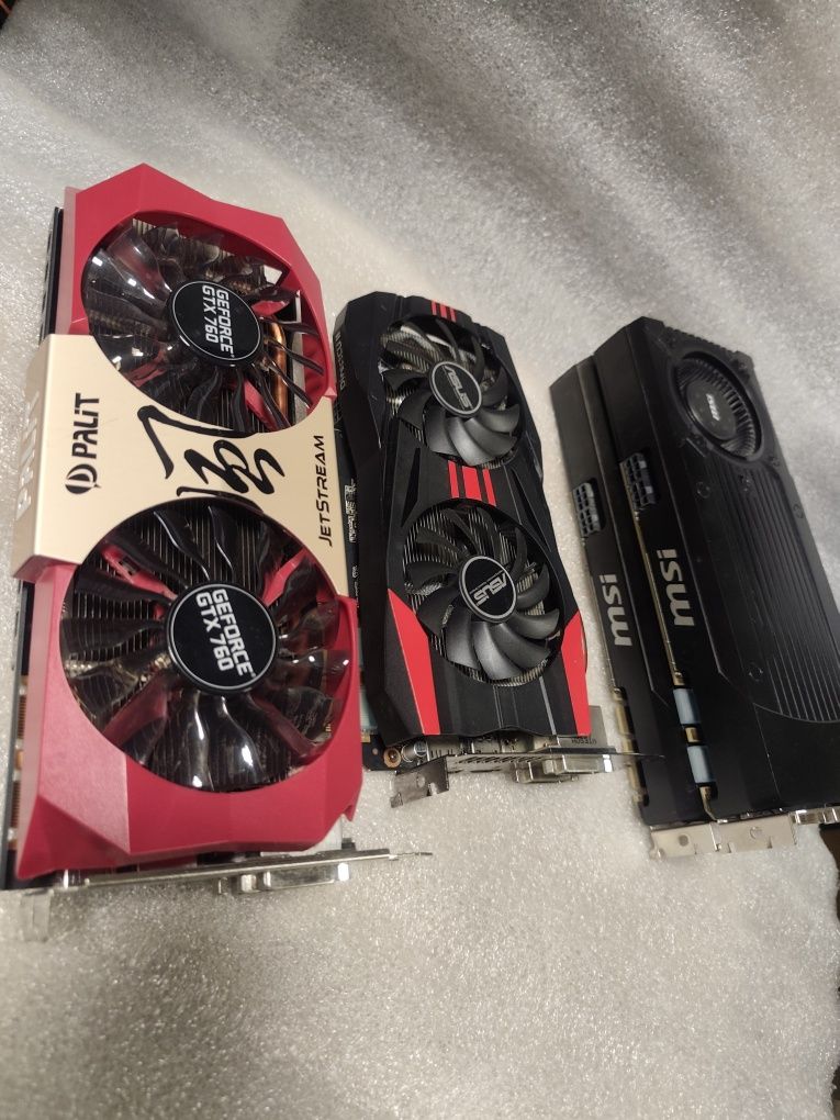 Відеокарта Palit/Asus/MSI GeForce GTX760 2Gb DDR5 HDMI,DVI,DP (2*6PIN)