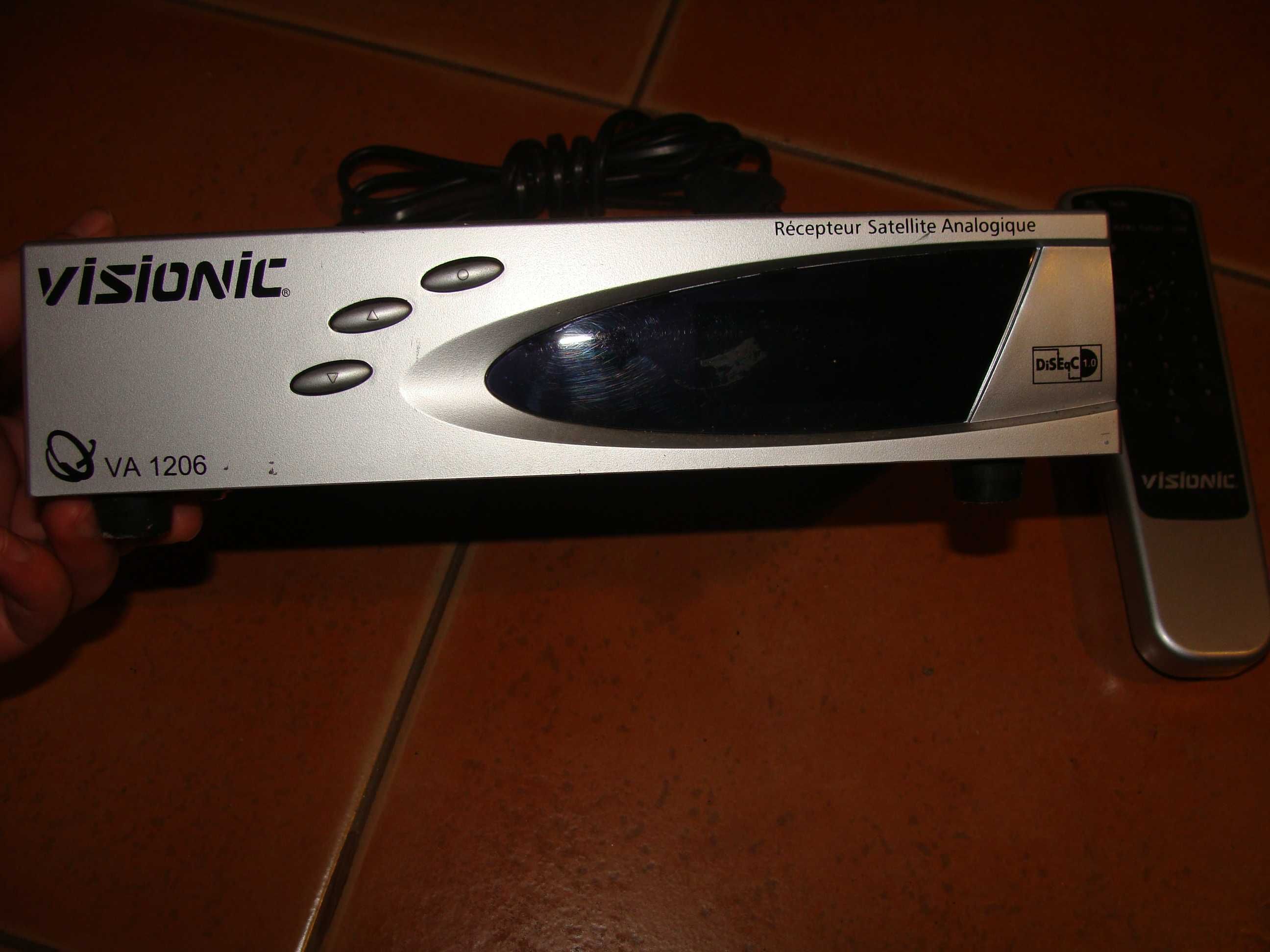 Recetor de Satélite Analógico - Visionic com comando