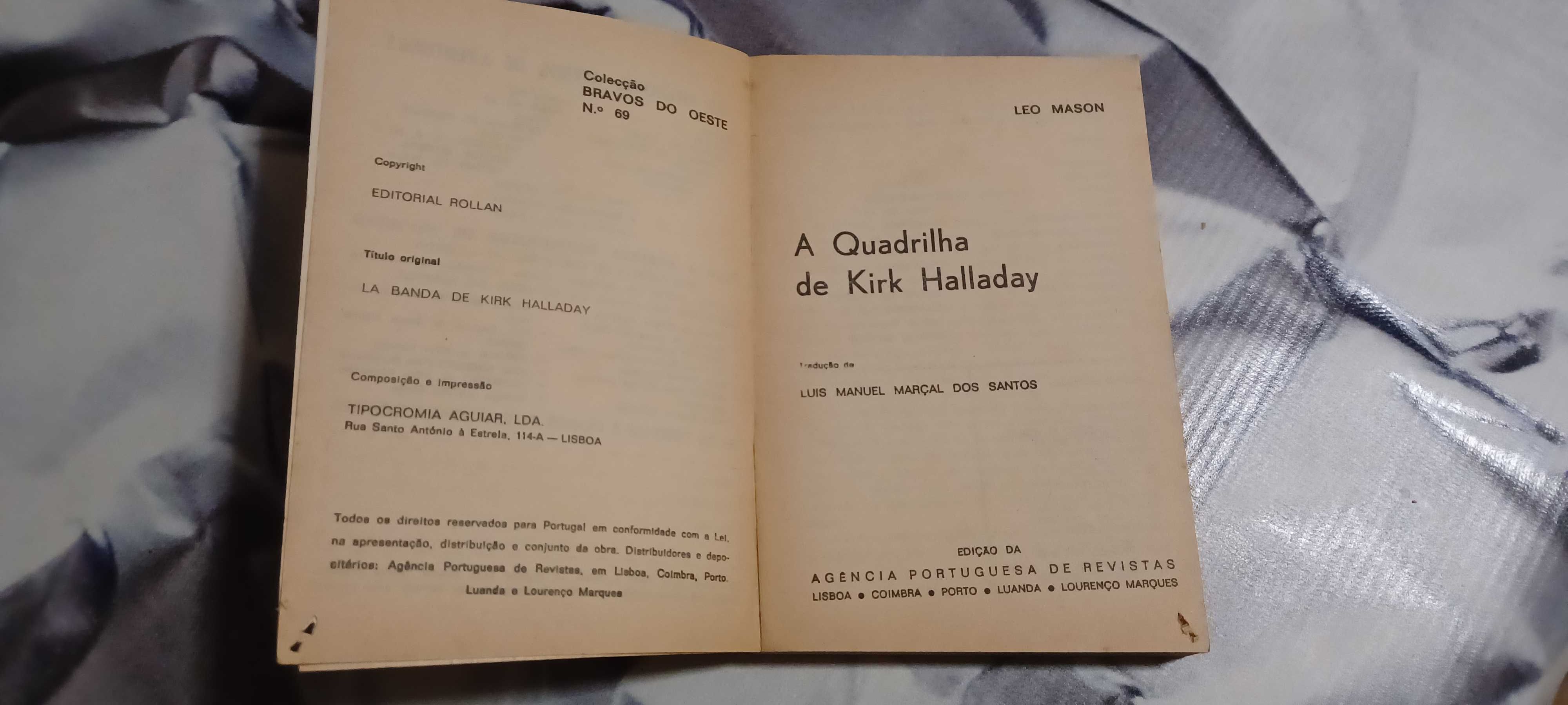 Livro _A Quadrilha de Kirk Halladay_ de Leo Mason