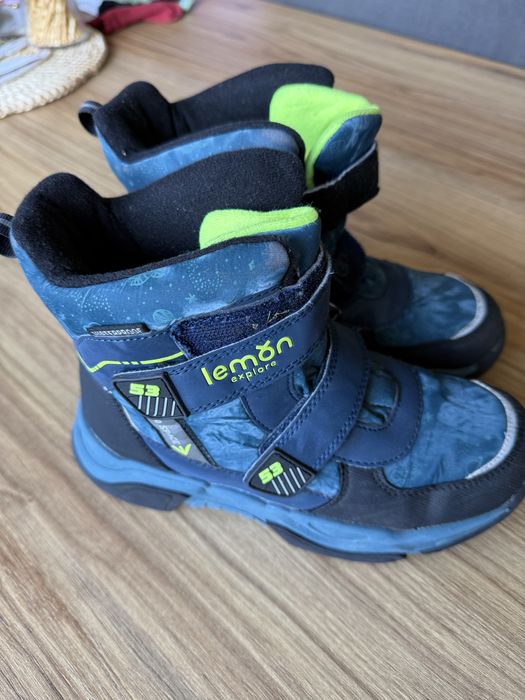 Buty zimowe 36 Waterproof, chłopięce, coccodrillo, Lemon