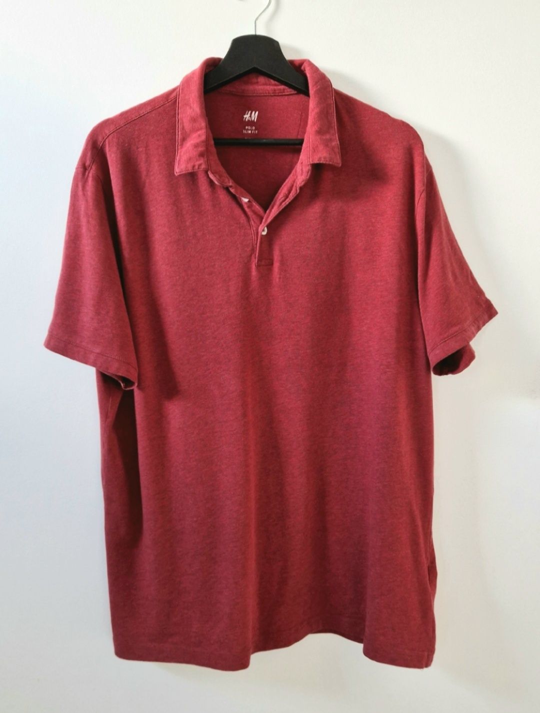 Koszulka męska H&M polo XL T-shirt z kołnierzykiem bawełniana