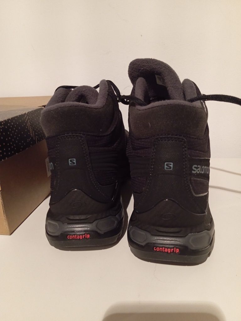 Męskie buty zimowe trekkingowe w góry z kolcami Salomon 44 2/3 salewa