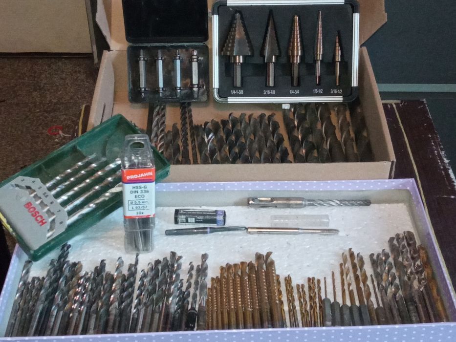 Zestaw wierteł do różnych zastosowań