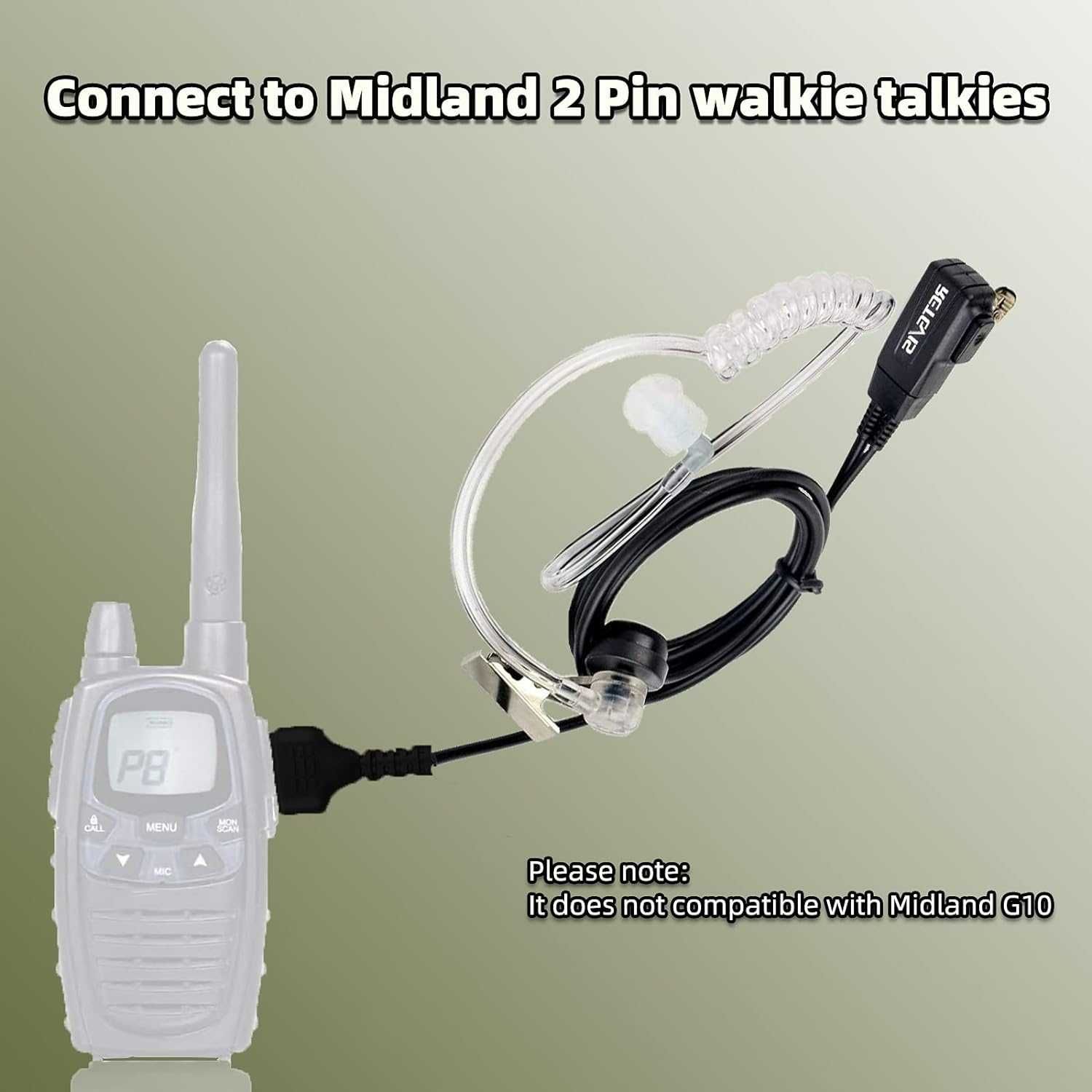 Retevis Słuchawki Walkie Talkie z mikrofonem