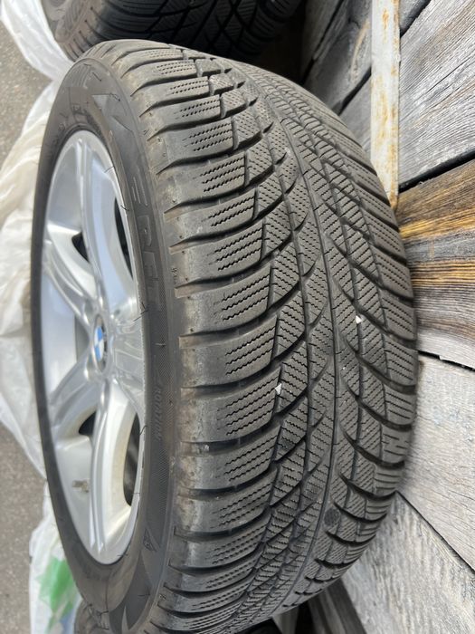 BMW 3 f30/f31 Felgi 17” ET37 5x120+opony zimowe RFT 225x50+czujniki