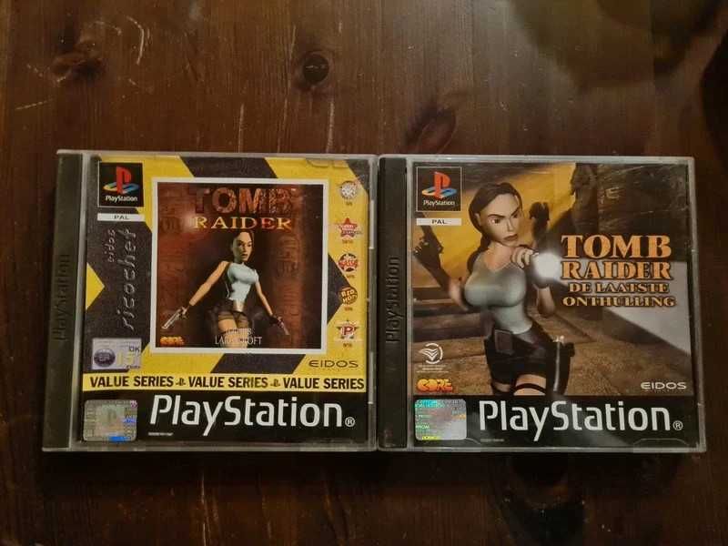 Playstation 1 zestaw 3 gier Tomb raider kolekcja stan BDB  Ps1 Psx