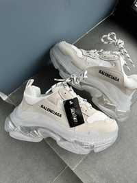 Buty damskie Balenciaga Triple S clear white