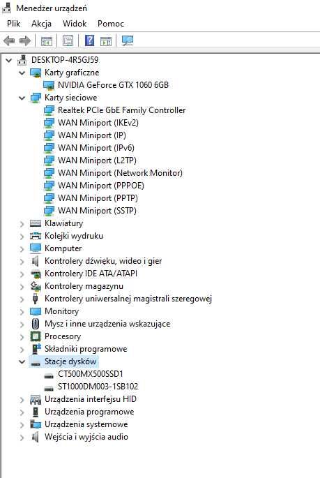 Komputer stacjonarny do pracy i gier – 32GB RAM, SSD, GTX 1060