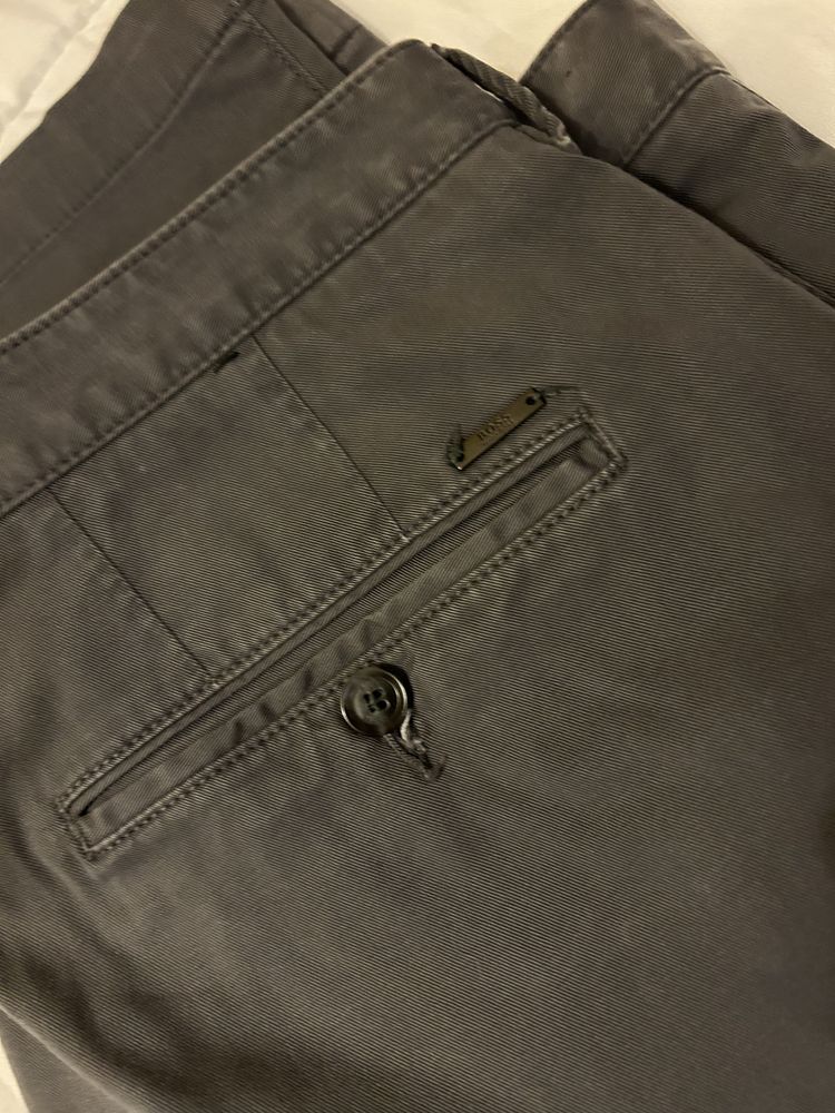 Chinos Calças Hugo Boss tam 54 cinza