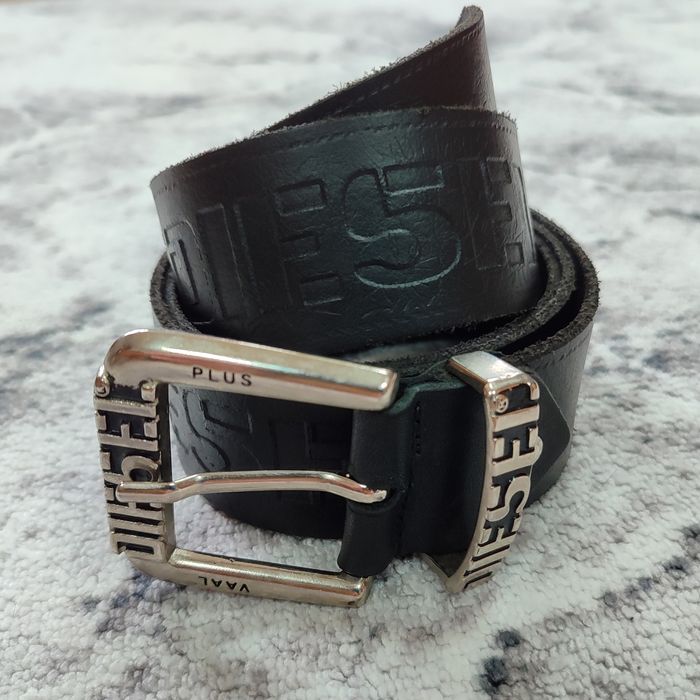 Diesel шкіряний монограмний ремінь Дізель