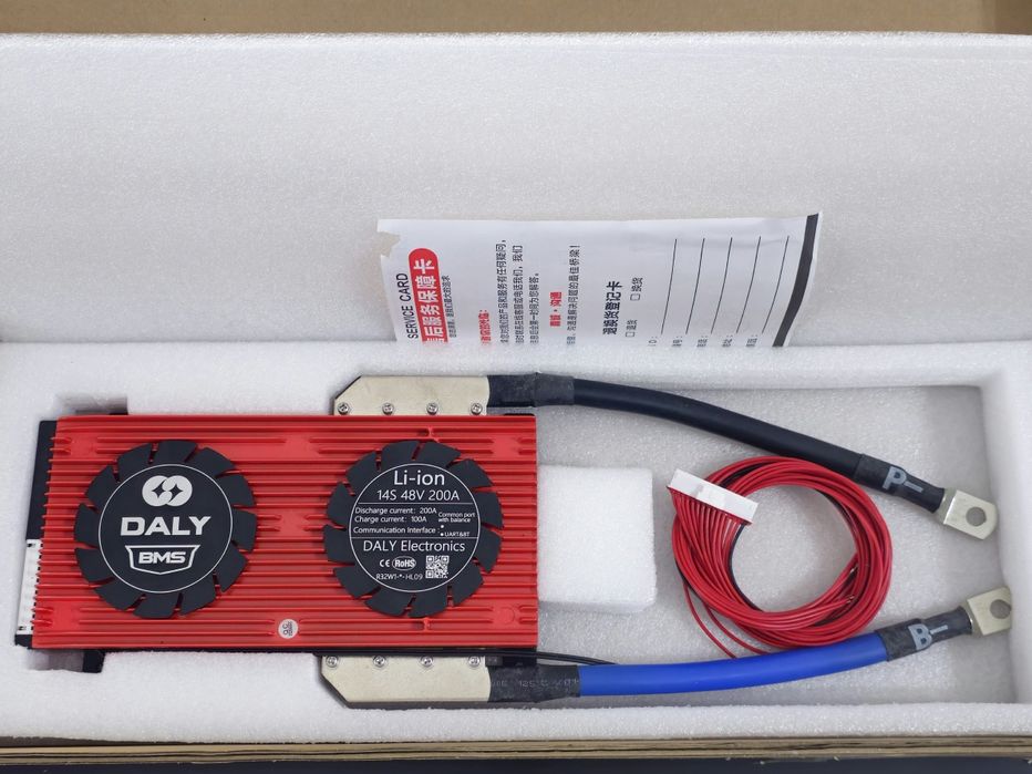 BMS Daly Smart 14S 48V 200A Bluetooth – Novo, nunca usado