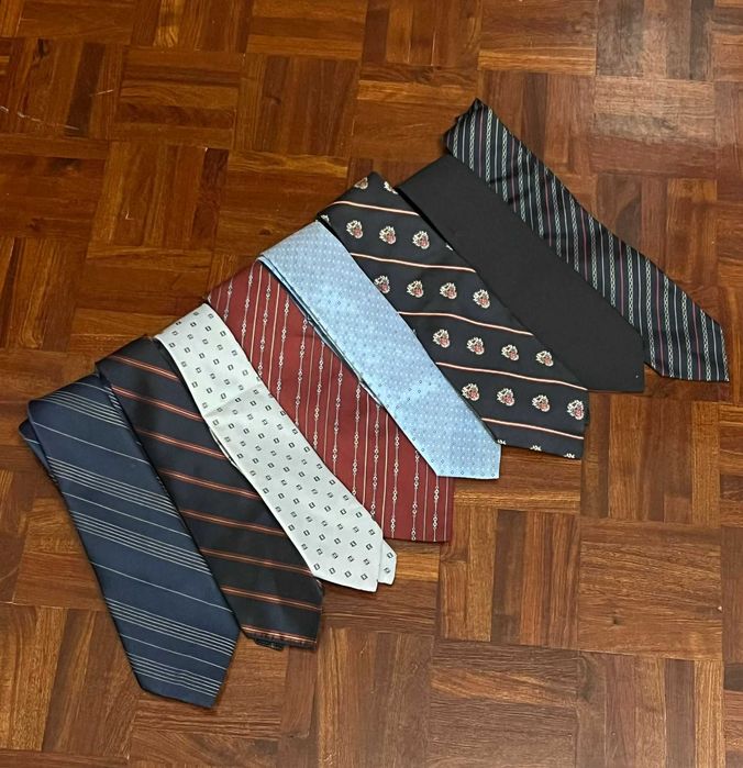 Lote 8 Gravatas Clássicas – Camisarias Tradicionais