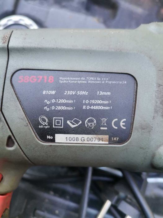 Wiertarka w walizce Graphite, sprawna