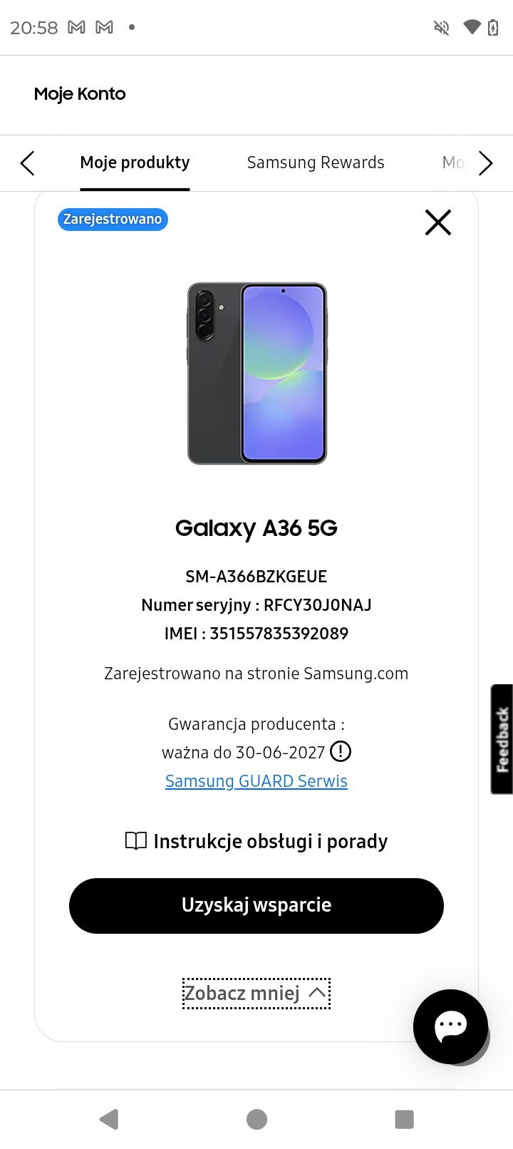 Samsung Galaxy A36 5G 8/256GB | Stan Igła |