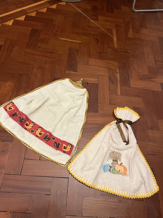 Panos de cozinha com crochet