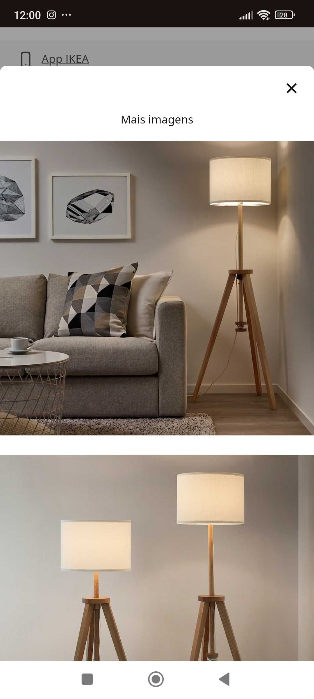 Candeeiro de pé Lauters Ikea