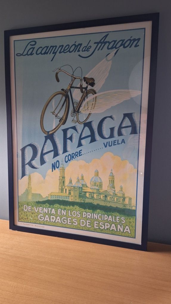 Poster vintage Bicicleta Rafaga
