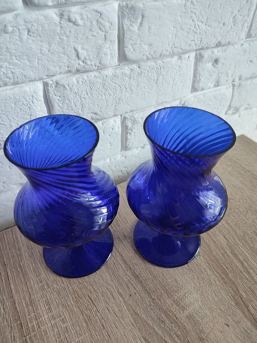 Wazon kobaltowy Antyk Prl