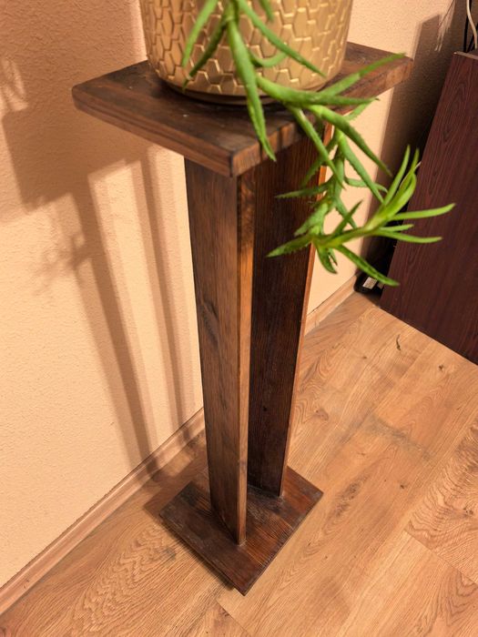 Stojak drewniany kwietnik stojący