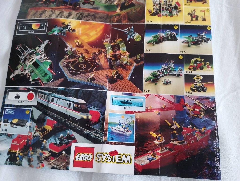 LEGO prospekt mini katalog z 1992r super stan