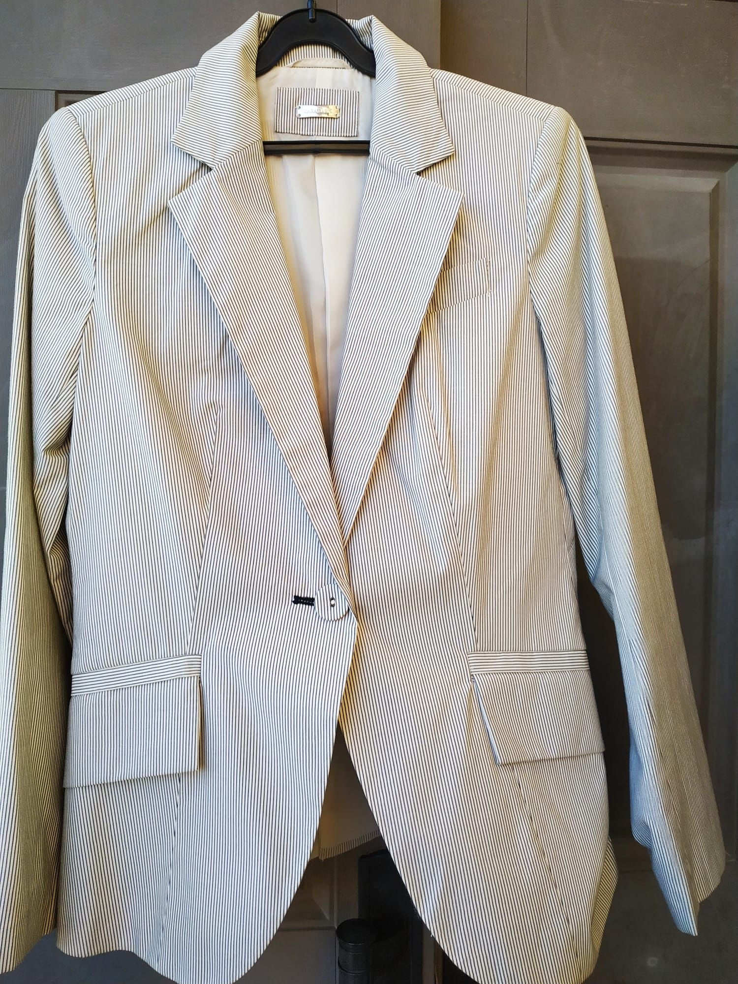 Zara Blazer Branco com riscas