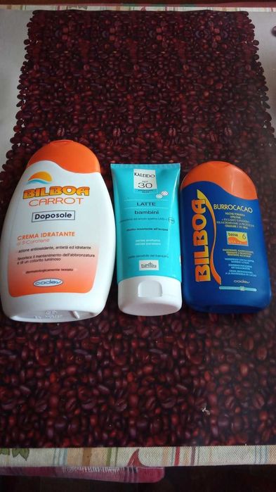 Крем Bilboa для загара, после загара и  +детское молочко