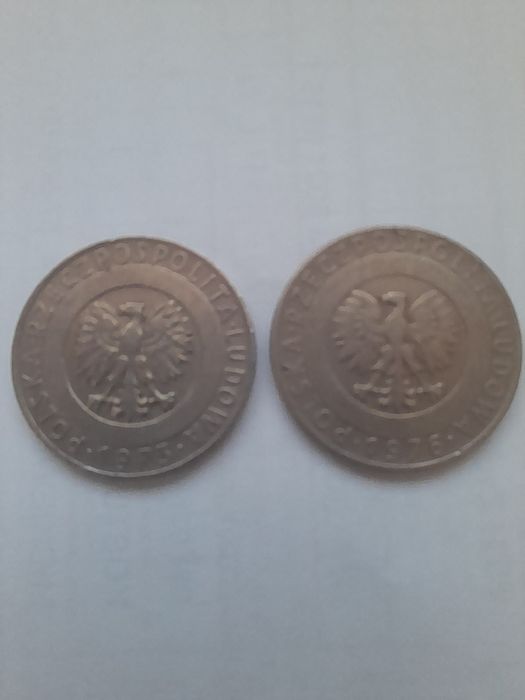 Moneta 20 złotych , tż ( wieże ) z 1973r oraz 1976r. Posiadam inne mon