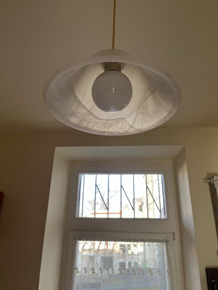 Klosz szklany alabaster do lamp, żyrandoli, klosz E27