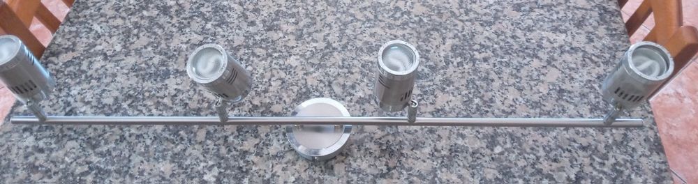 Lámpara de 4 focos de teto