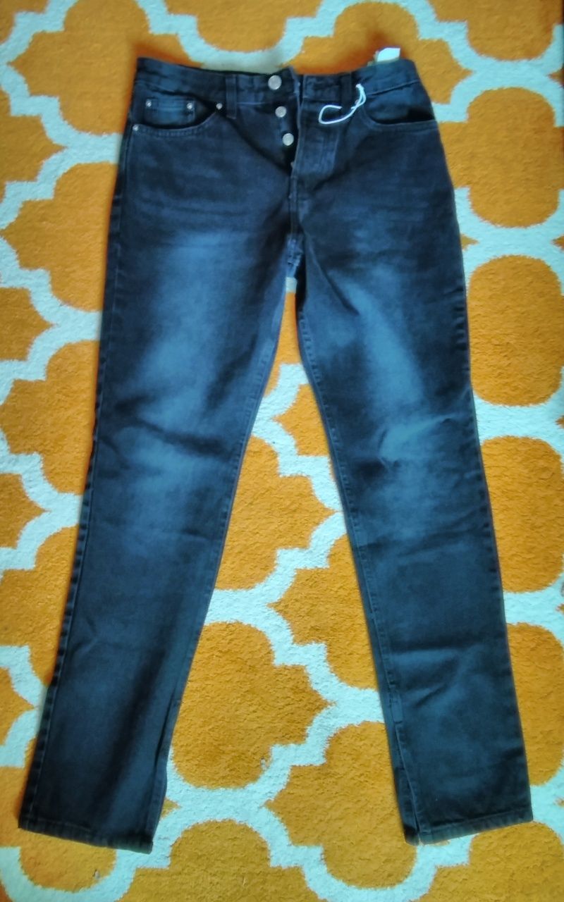 Spodnie Sinsay jeans czarne rozmiar 38 nowe z metką