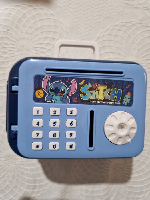 Mealheiro Disney Stitch com Fechadura.  Novo