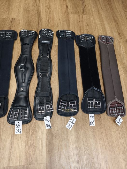 Popręg 55 cm, futerko, skórzany, sympatex,
