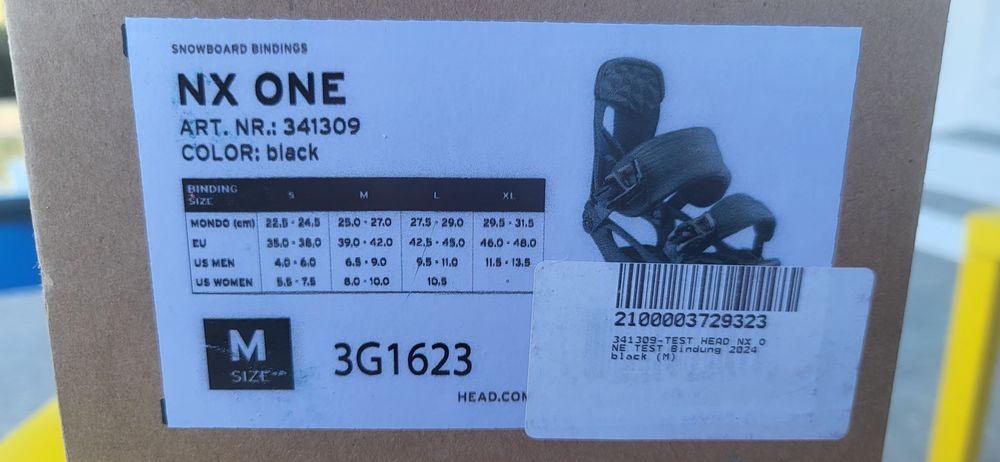 Head bindings NX ONE fixações snowboard