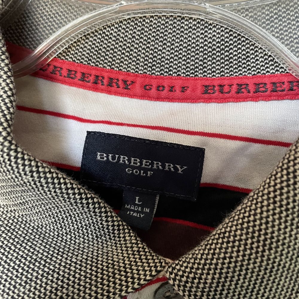 Koszulka polo w paski Burberry Golf [L]