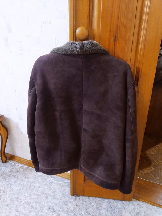 Дублёнка мужская натуральная замша с овчиной