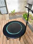 Trampolina fitness domowa z uchwytem dla dorosłych CRIVIT 112 cm