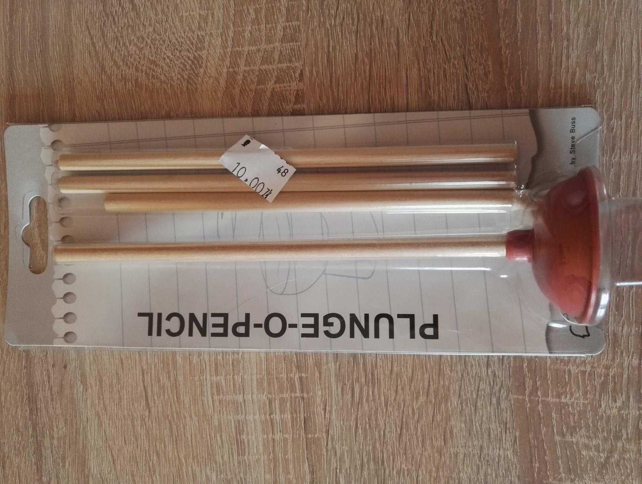 Ołówek przepychaczka - zestaw 4 ołówków + podstawka przepychaczka