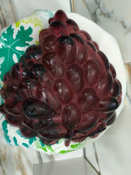 Patera owocarka winogrona fiolet szkło duża